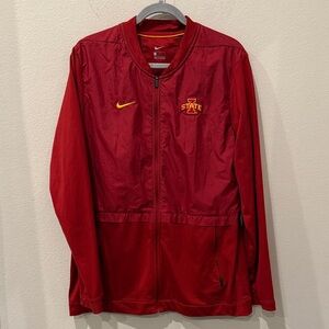 Nike Iowa State Cyclones Red‎ Windbreaker Full Zip Jacket Size Large